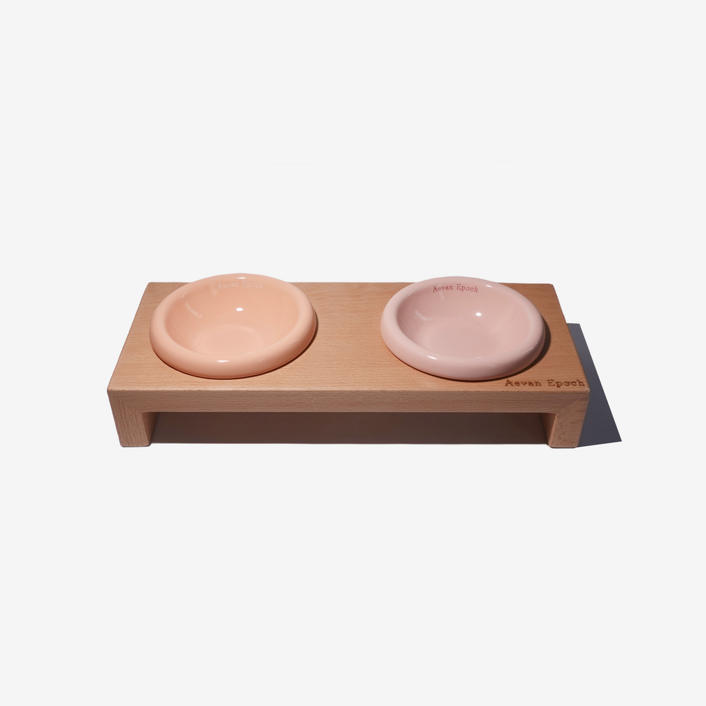 Aevan Epoch | Solid Wood Pet Bowl Stands