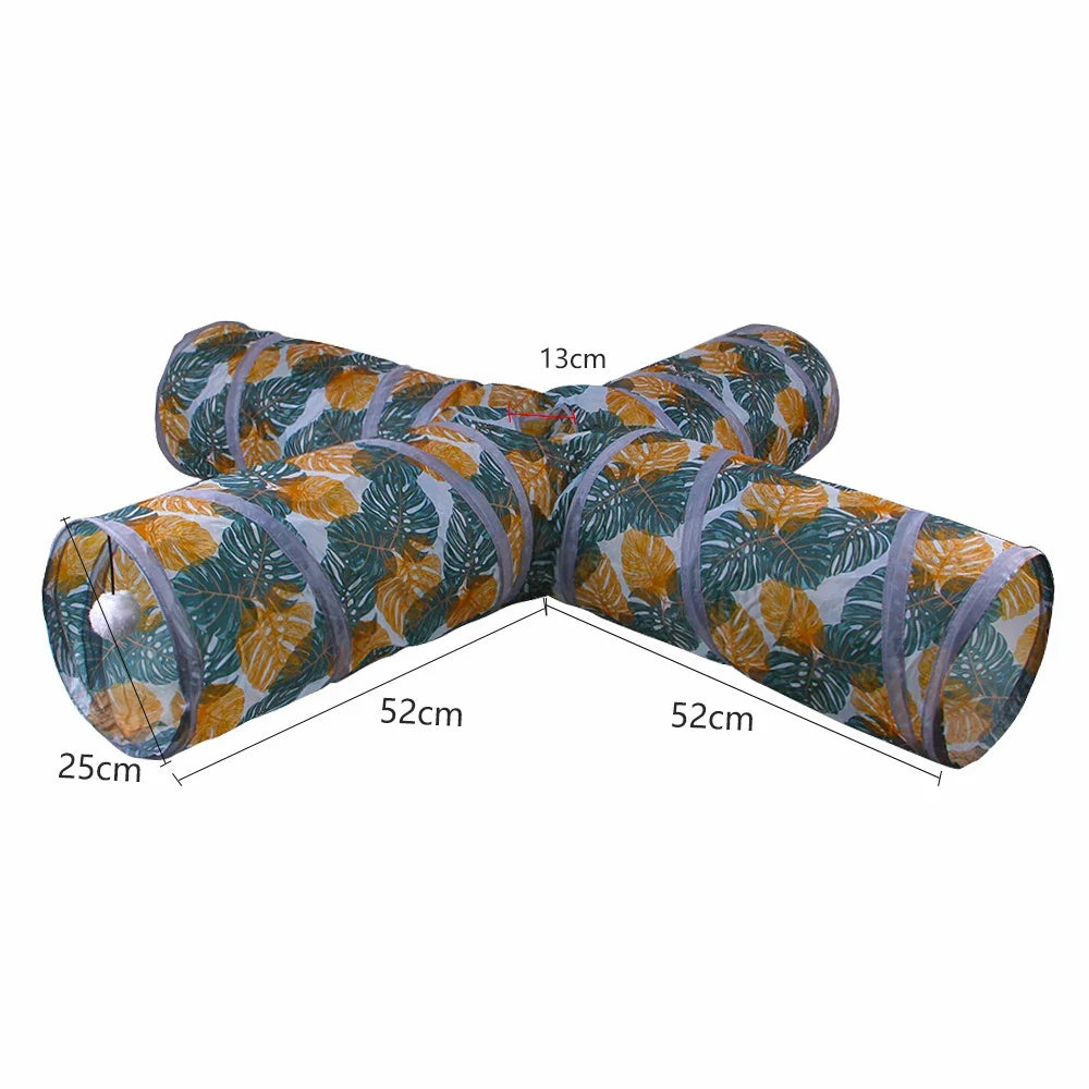 5/4/3Holes Cat Tunnel Tube Funny Kitten Toys Foldable Toys For Cat Interactive Cat Training Rabbit Animal Play Games Pet Product
