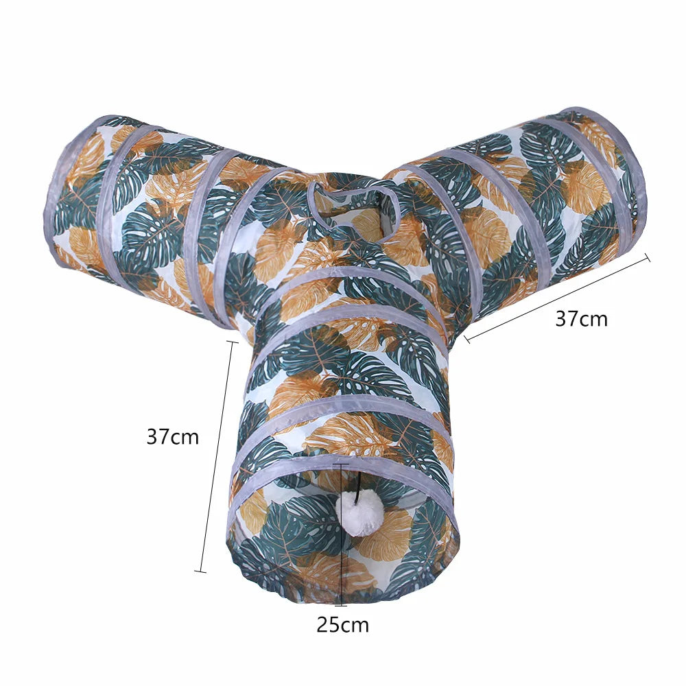5/4/3Holes Cat Tunnel Tube Funny Kitten Toys Foldable Toys For Cat Interactive Cat Training Rabbit Animal Play Games Pet Product